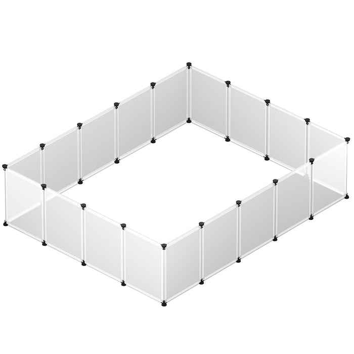 Recinto per Animali di Piccola Taglia da interno Recinzione con fondo 18 Pannelli