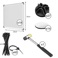 Recinto per Animali di Piccola Taglia da interno Recinzione con fondo 18 Pannelli