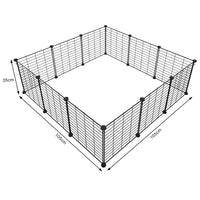 Recinto Animali Piccola Taglia Personalizzabile per Criceti Conigli 12pz 35x35cm