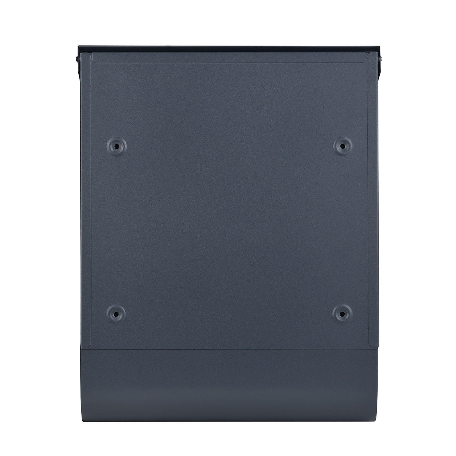 Cassetta postale di design porta giornali di design cassetta postale da parete grigia 16_0000110