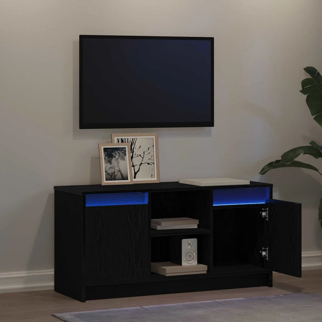 Unità TV Nero 100 x 34 x 50 cm Legno multistrato 873917