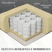 Poltrona Alzapersona Elettrica con 8 Punti Vibranti, 4 Modalità di Massaggio e Riscaldamento, Grigio
