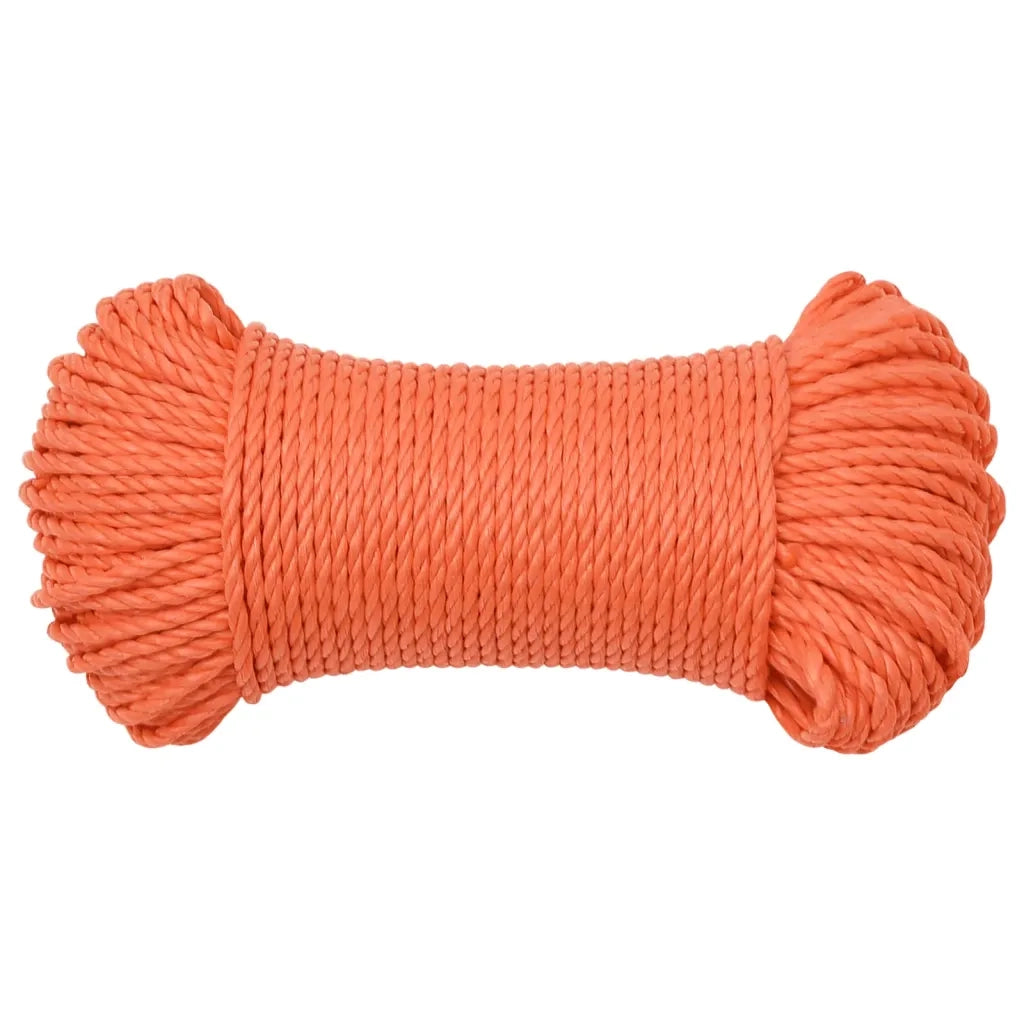 Corda da Lavoro Arancione 6 mm 50 m in Polipropilene 152924