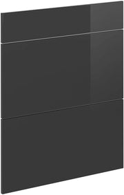 Frontale cucina R-Line, Antracite lucido, 59.6 x 71.3 cm frontale del mobile per mobile base con cassetti