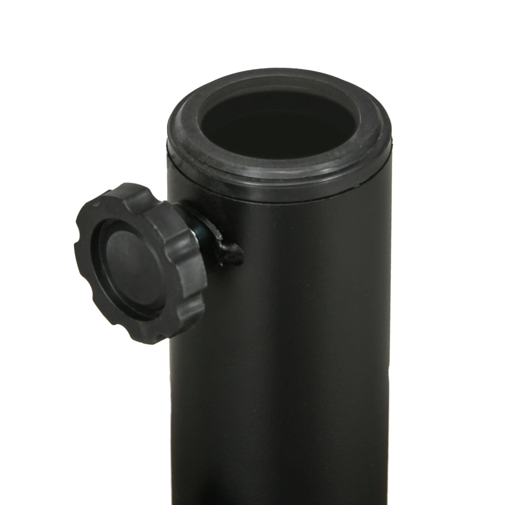 Base per Ombrellone con Manopole ¨C zephmum ¨C Marrone e Nero, HDPE e Acciaio, 51x36 cm