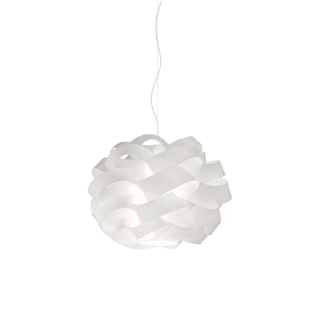 Sospensione Da Esterno Moderna Cloud Polilux ® Bianco 1 Luce E27 D40Cm