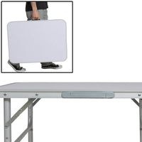Tavolino PIC NIC Pieghevole in Alluminio 75x55 H60cm Ideale per Campeggio e Gite