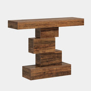 Consolle con base geometrica; piano decorativo e struttura stabile per ingresso; soggiorno e camera; 108×30×80 cm