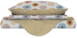 Copripiumino Singolo Double Face con Federe Stampato Circle