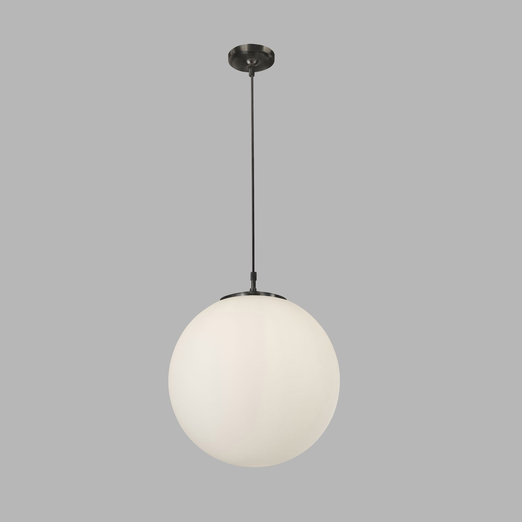 Sospensione Contemporanea Atomo Acciaio Nero 1 Luce E27 D40Cm