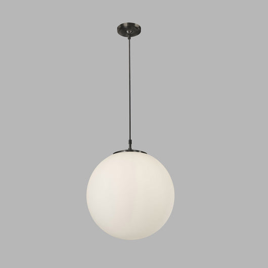 Sospensione Contemporanea Atomo Acciaio Nero 1 Luce E27 D40Cm