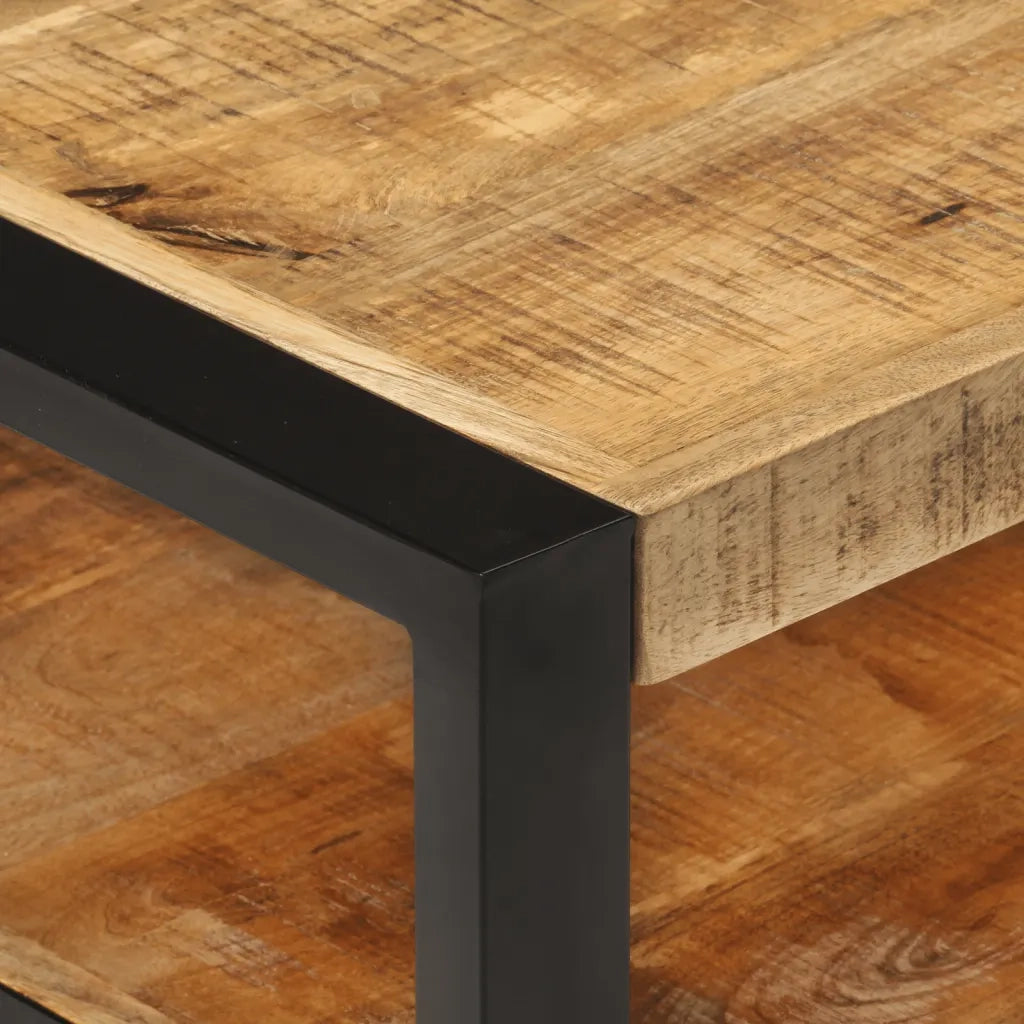 Tavolino da Salotto 120x55x40 cm in Legno Massello di Mango cod mxl 29736