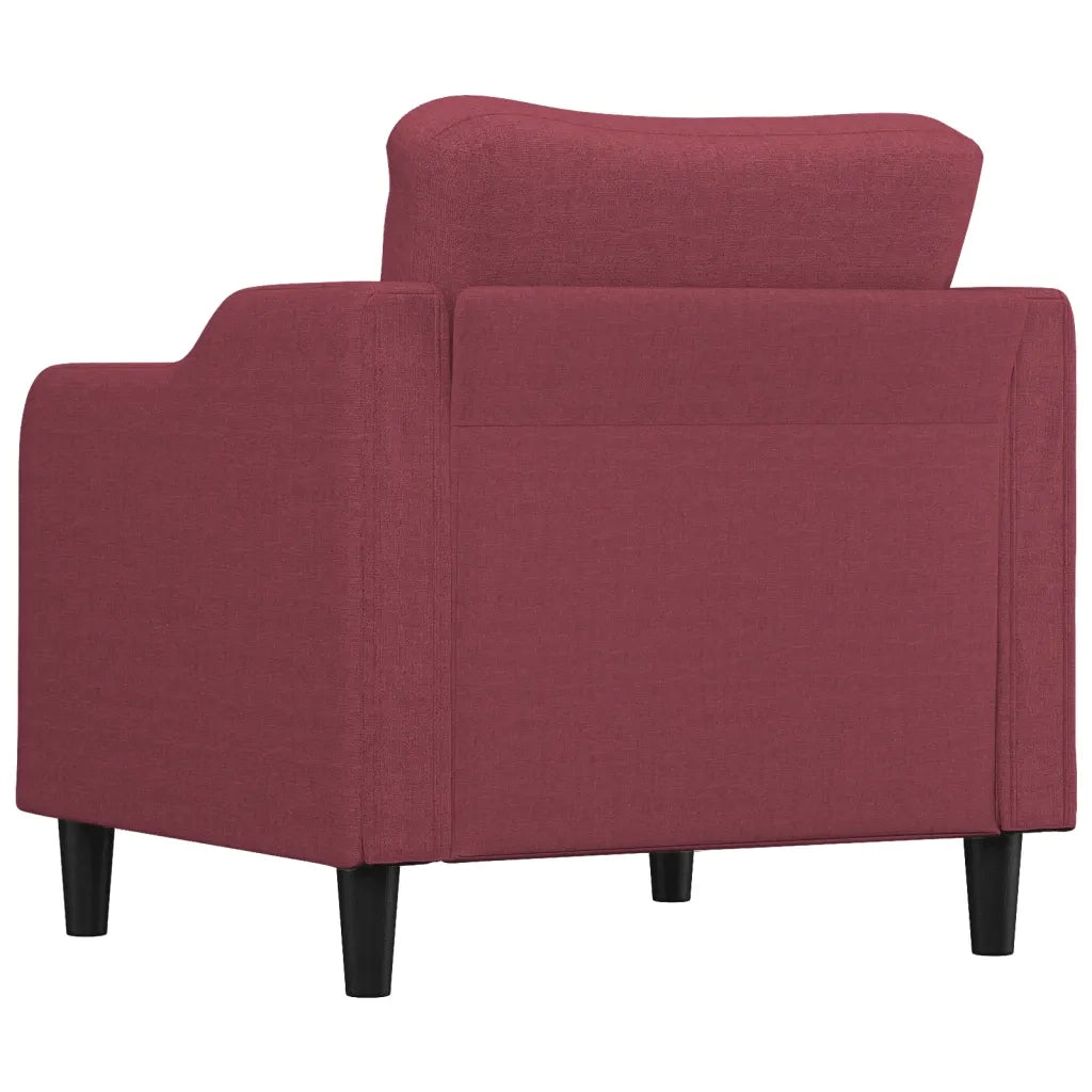 Poltrona Rosso Vino 60 cm in Tessuto 359349