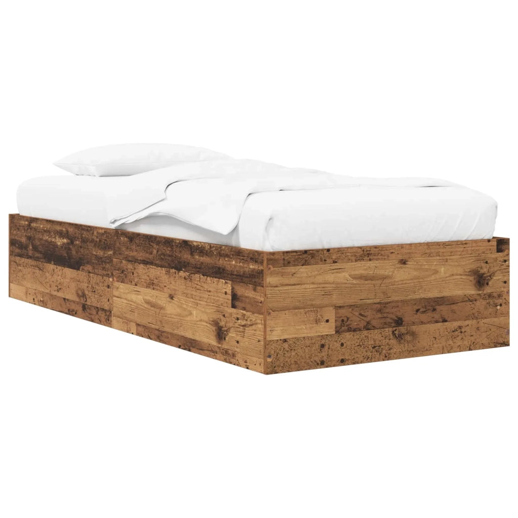 Struttura letto a pavimento Legno antico 80 x 200 cm 3429544