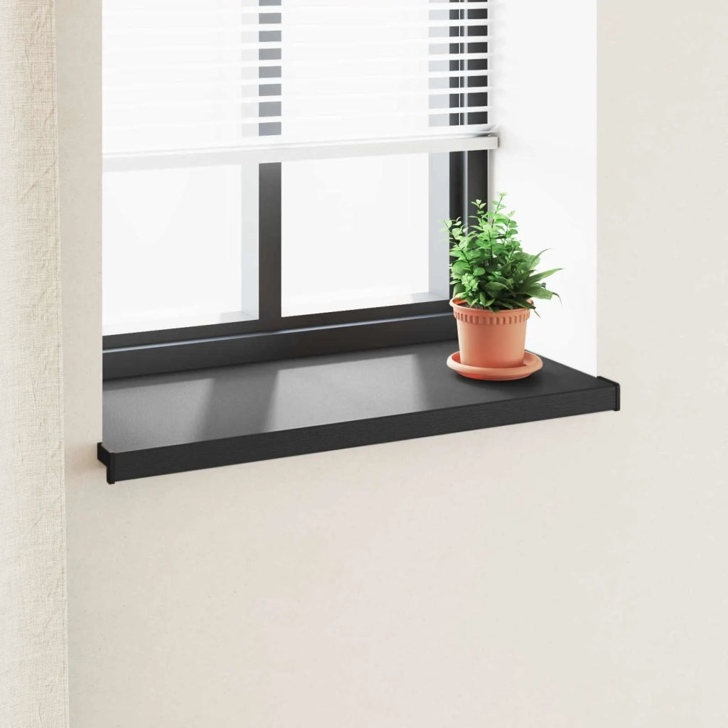 Soglia della Finestra Nero con Venature del Legno PVC CFW5087501
