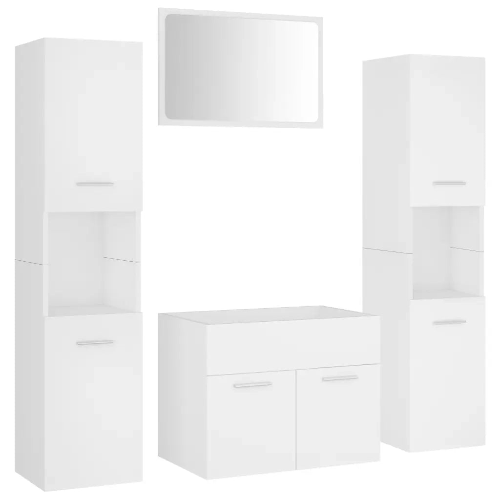 Set Mobili da Bagno Bianco in Truciolato cod mxl 53040