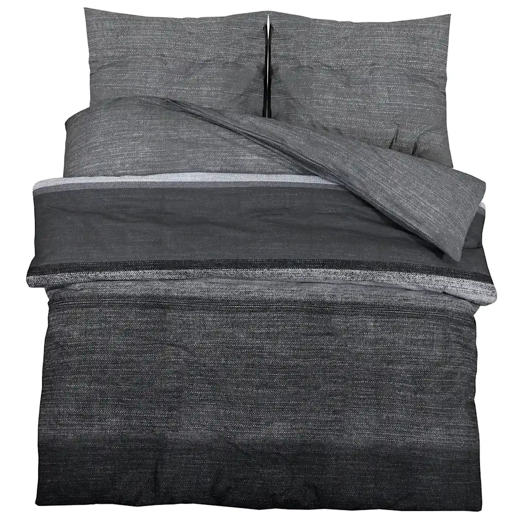 Set Copripiumino Grigio Scuro 200x200 cm in Cotone CFW1900712