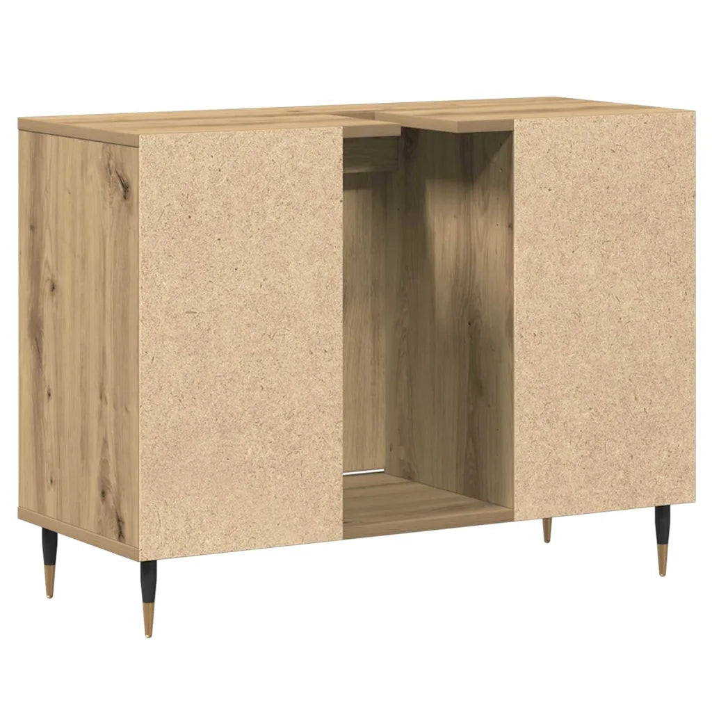 Mobile da Bagno con porta Rovere artigianale 80 x 33 x 60 cm 873893