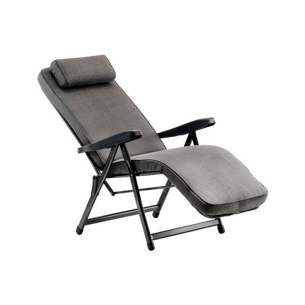 Sedia sdraio con poggiapiedi metal f.a.r. par79n paradiso grigio scuro