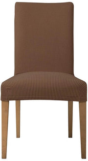Set di Cuscini per Sedia con Tessuto Jacquard, 6 Pezzi, Colore Caffè
