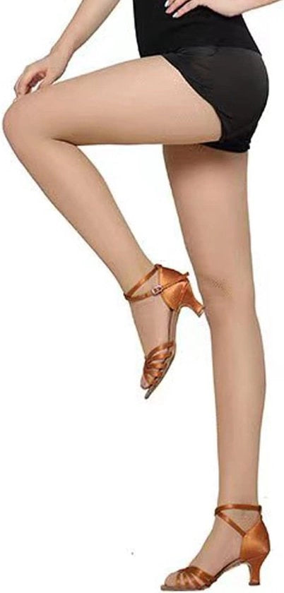 Pantaloni Leggins Heknet per Donna, colore Cachi, taglia Unica.