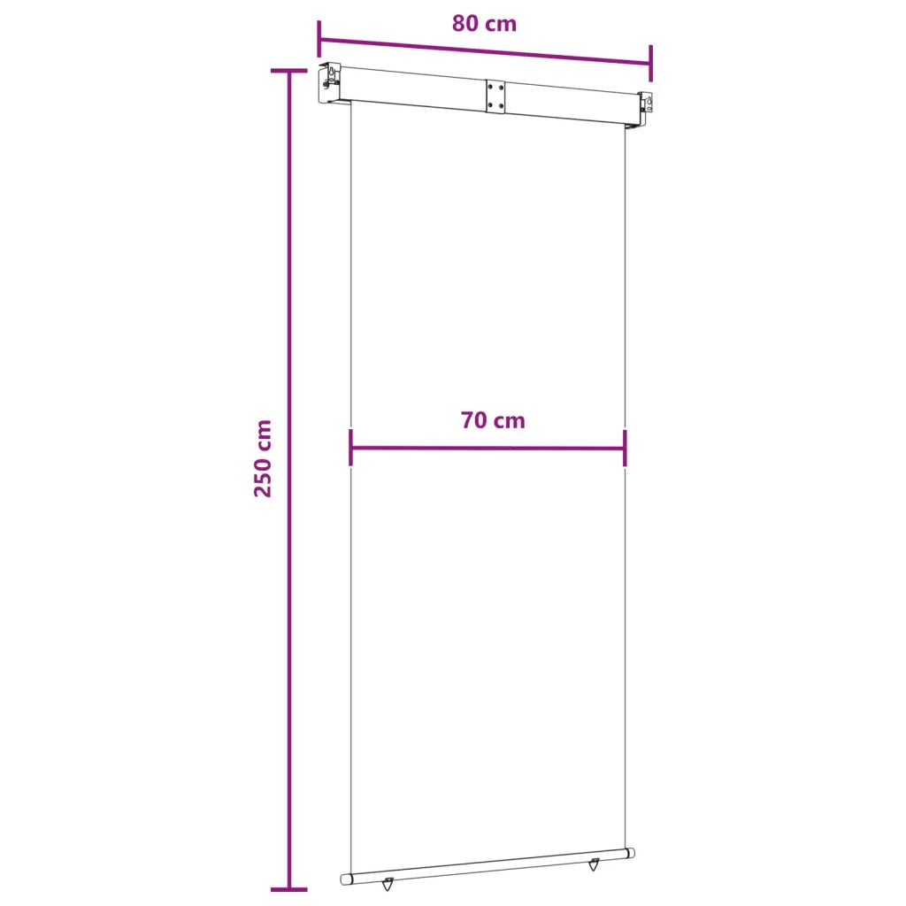 Tenda laterale per balcone 100% poliestere ferro acciaio 42035262