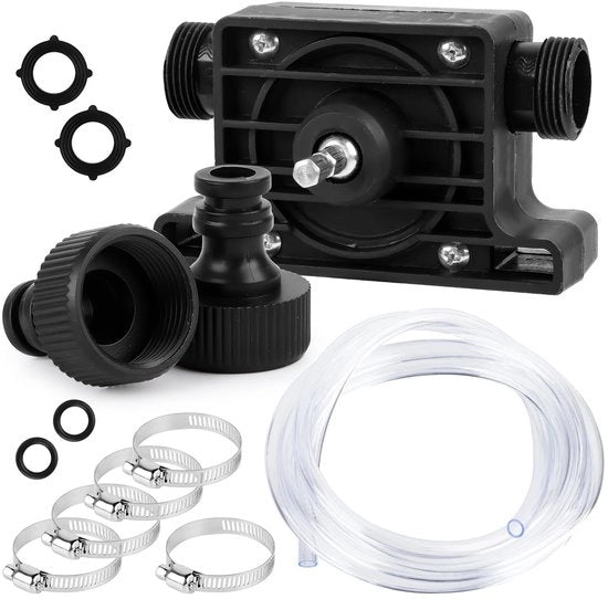 Mini pompa elettrica per foro - Pompaggio acqua - Cassetta in plastica - Nero - Pompaggio liquido - Adatto per vasca da bagno e serbatoio di scarico
