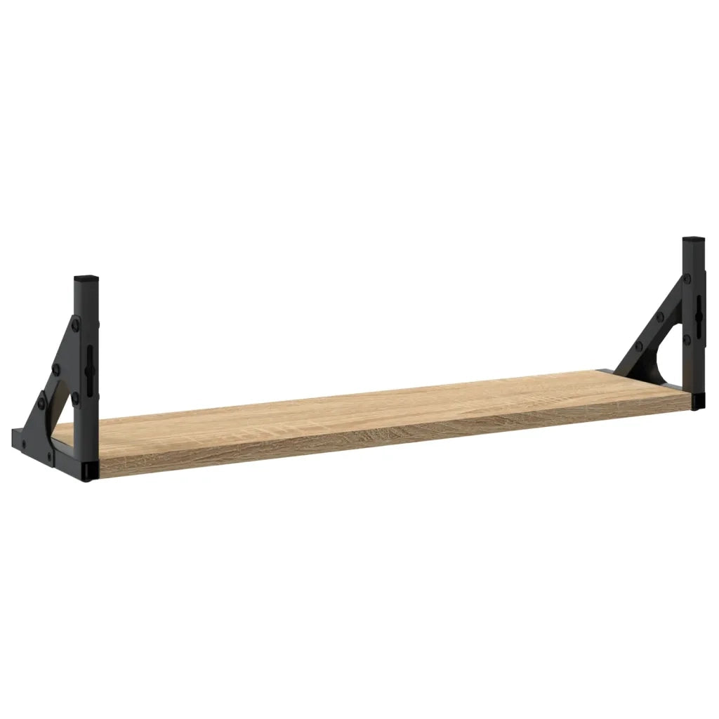 vidaXL Mensole da Parete 2pz Rovere Sonoma 60x15x15,5 cm