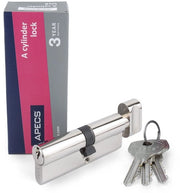 Cilindro a chiave con maniglia - Cilindri di sicurezza porta 95 mm - Cilindro di sicurezza porta principale - 3 chiavi - Modello EC-95 - Alta qualità