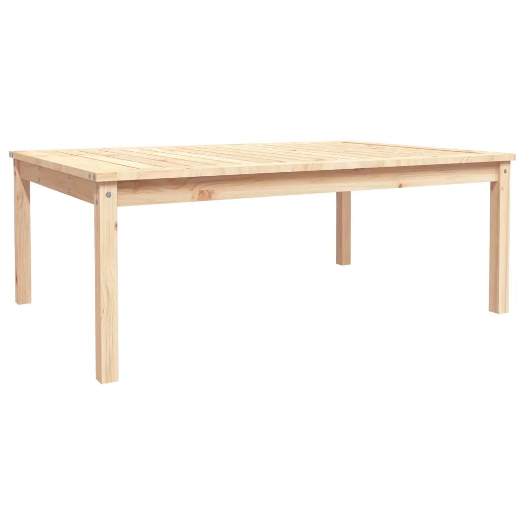 Tavolo da Giardino | Tavolino da esterno 121x82,5x45 cm in Legno Massello di Pino