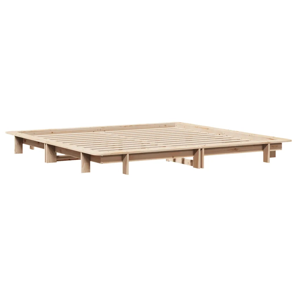vidaXL Letto senza Materasso 200x200 cm in Legno Massello di Pino