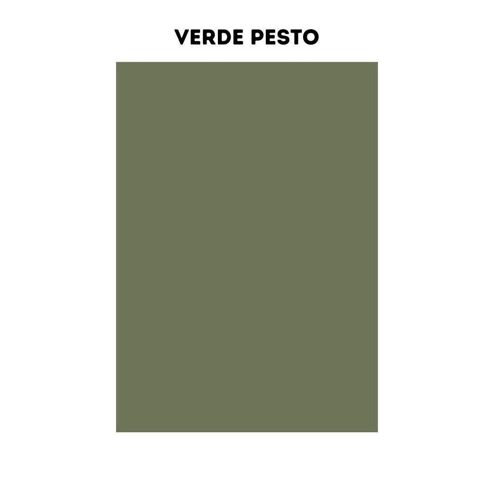 Cucina Iris 360 cm noce stelvio verde pesto con elettrodomestici reversibile