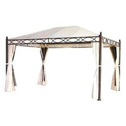 GAZEBO IN METALLO OREGON 3X3,6 MT COLORE ECRU' ARREDO GIARDINO ESTERNO GAZEBI