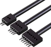 Set a tre pezzi con punte per perforazione per lavorazione della pelle, perforatrice rotonda con 2/4/6 denti, ideale per lavori di cucito e ricamo DIY, con perforatrice a righe 4 mm - set essenziale per la lavorazione della pelle