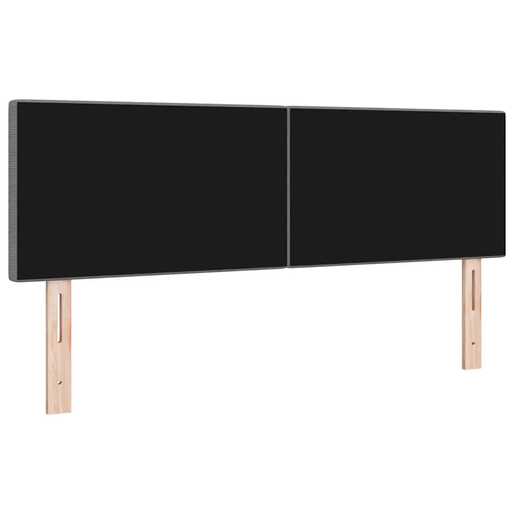 Testiera LED con testiera Grigio chiaro 160 cm Tessuto in Cords 3338029