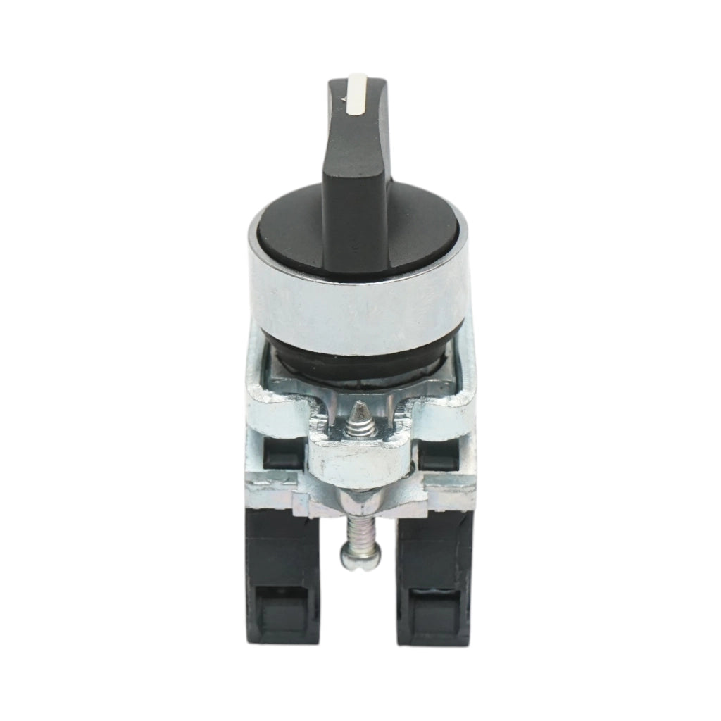 Selettore a 3 posizioni con ritenuta nero 2NO, 24V/10A, TB4-BD33 Breckner Germany