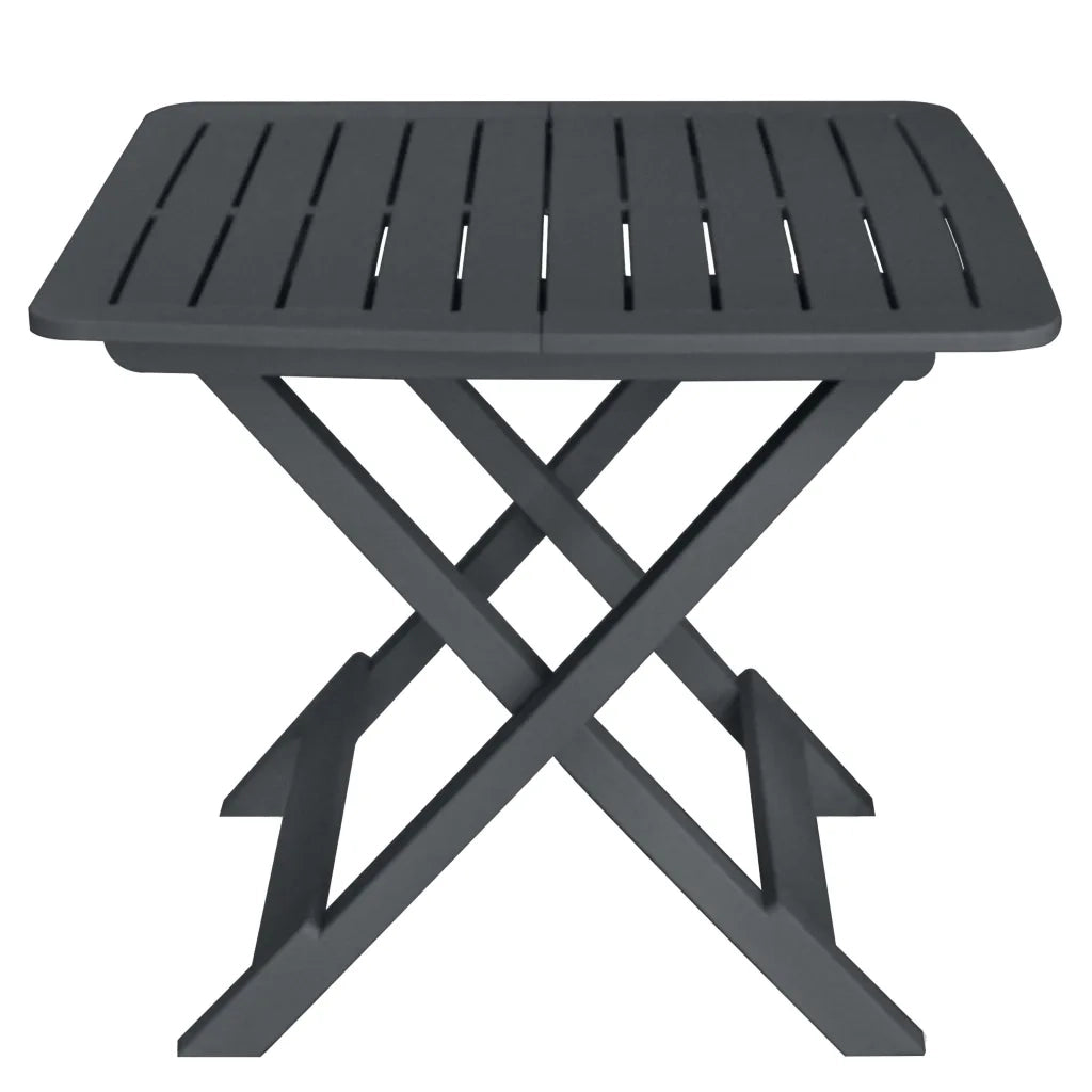 Set da Bistrot 3 pz | Set Salotto da Giardino Pieghevole in Plastica Antracite