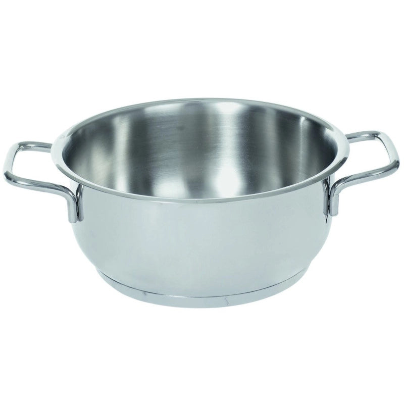 Set di 6 Casseruole 2 Manici Chic Ø 24x12 Acciaio 18/10