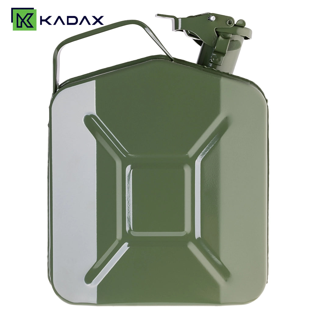 Tanica di carburante KADAX da 5 litri, contenitore per acqua e olio, tanica in metallo.