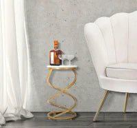 Tavolinetto Spiral Marble cm Ø 27,5X47,5