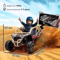 Macchina Elettrica per Bambini 3-8 Anni 12V con Licenza KAWASAKI, Doppio Motore, Telecomando e Musica, Giallo