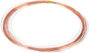 Cavo di rame massivo, 99,9%, puro rame, morbido, 16 m, 30 gauge (0,25 mm), per artigianato, gioielleria, giardinaggio, elettrocultura