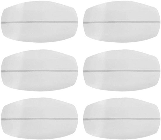 Supporto per spalle in silicone per sollevamento - 6 pezzi - bianco - adatto per donne