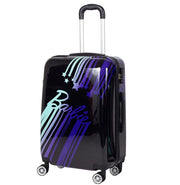 Valigia trolley rigida ABS, 55x20x40cm, ruote, maniglie, più scomparti Barbie