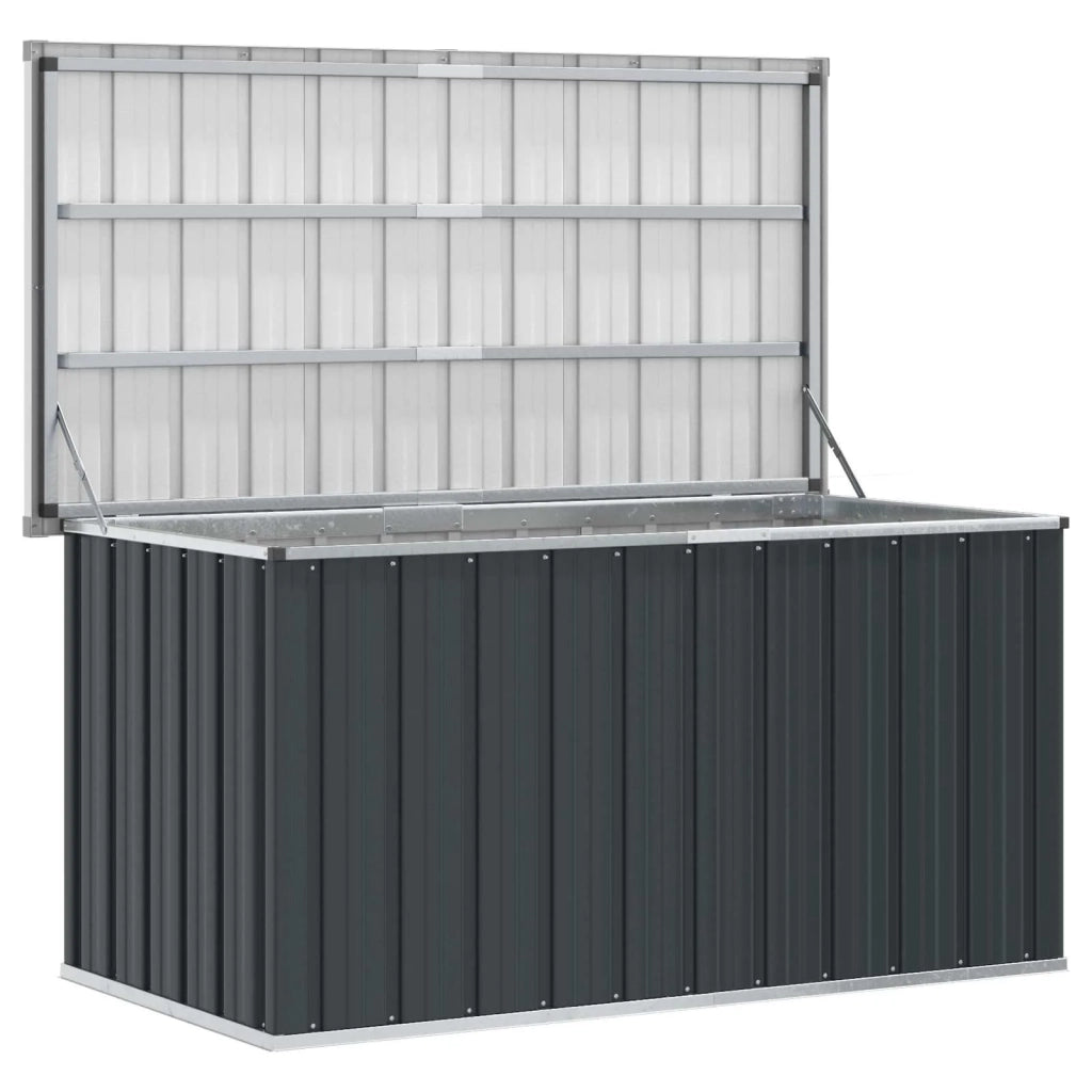 Baule da Giardino Antracite 129x67x65 cm 46263