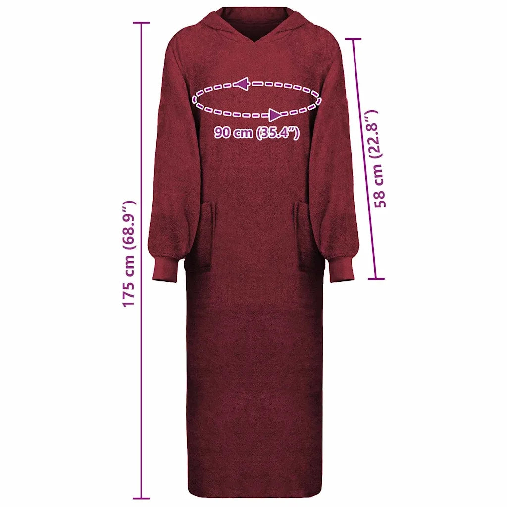 vidaXL Robe KINN Rosso xxl Cotone