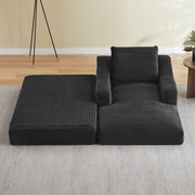 POLTRONA lounge chair 32x32x112 cm velluto a coste grigio scuro