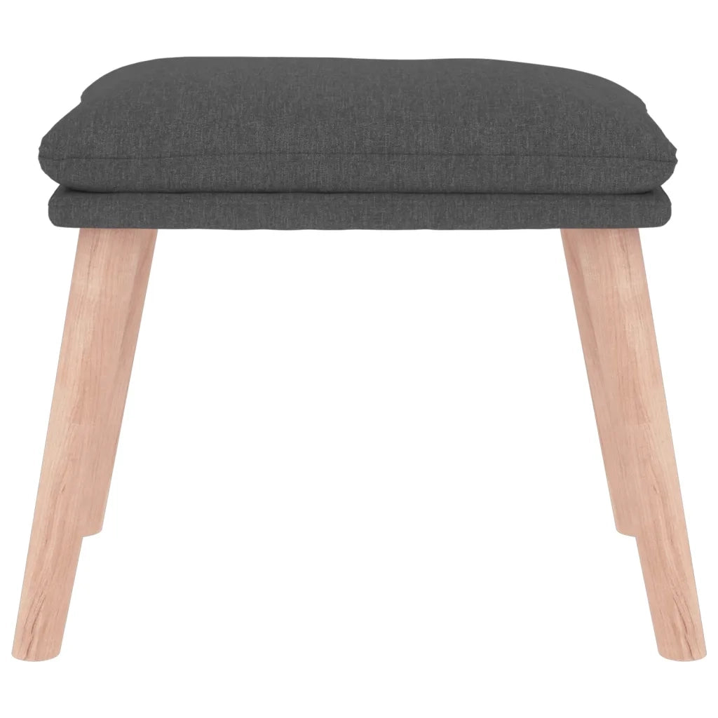 Poggiapiedi Grigio Scuro 45x29,5x35 cm in Tessuto 341425