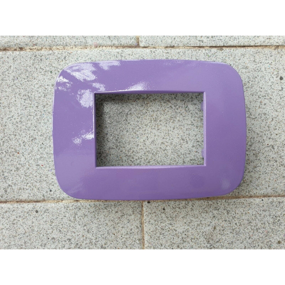Trade Shop - Placca Placchetta Placchette Compatibili Per Serie Axolute Bticino Colorate Fori - Viola -7 Fori     -