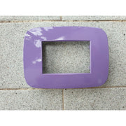 Trade Shop - Placca Placchetta Placchette Compatibili Per Serie Axolute Bticino Colorate Fori - Viola -7 Fori     -
